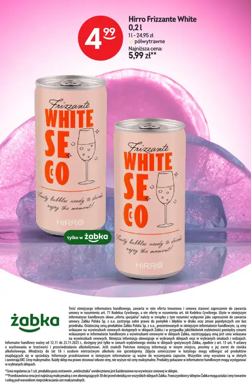 Żabka - gazetka promocyjna Katalog Win od środy 12.11 do wtorku 25.11 - strona 22