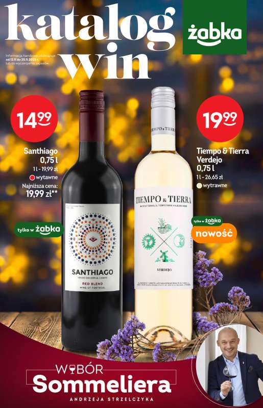 Żabka - gazetka promocyjna Katalog Win od środy 12.11 do wtorku 25.11