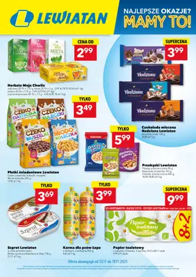 LEWIATAN - gazetka promocyjna Najlepsze okazje? MAMY TO w Lewiatanie od czwartku 13.11 do środy 19.11