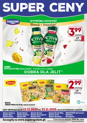 Społem - Blisko i Korzystnie - gazetka promocyjna Super ceny! od czwartku 13.11 do soboty 22.11 - strona 4