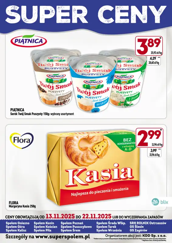 Społem - Blisko i Korzystnie - gazetka promocyjna Super ceny! od czwartku 13.11 do soboty 22.11 - strona 3