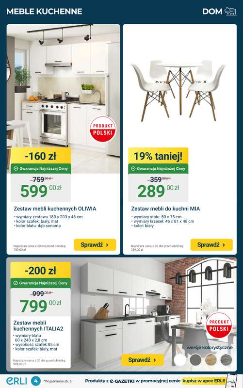 Erli - gazetka promocyjna Black Weeks – TOP HITY: Meble i ozdoby do domu! od środy 12.11 do niedzieli 16.11 - strona 4