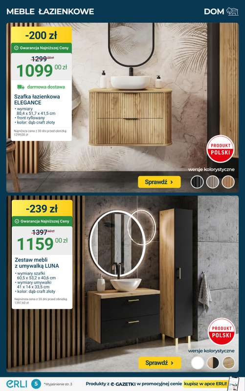 Erli - gazetka promocyjna Black Weeks – TOP HITY: Meble i ozdoby do domu! od środy 12.11 do niedzieli 16.11 - strona 5