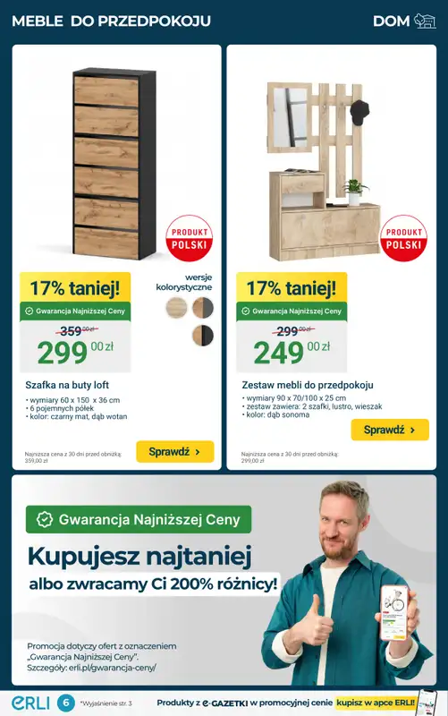 Erli - gazetka promocyjna Black Weeks – TOP HITY: Meble i ozdoby do domu! od środy 12.11 do niedzieli 16.11 - strona 6