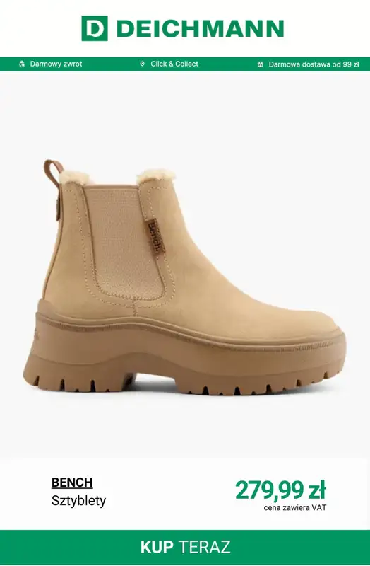Deichmann - gazetka promocyjna Nowa kolekcja butów damskich Bench i Esprit od środy 12.11  - strona 4