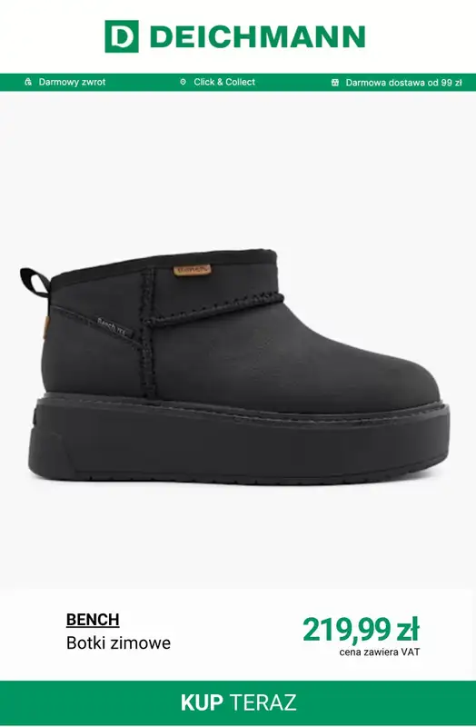 Deichmann - gazetka promocyjna Nowa kolekcja butów damskich Bench i Esprit od środy 12.11  - strona 2