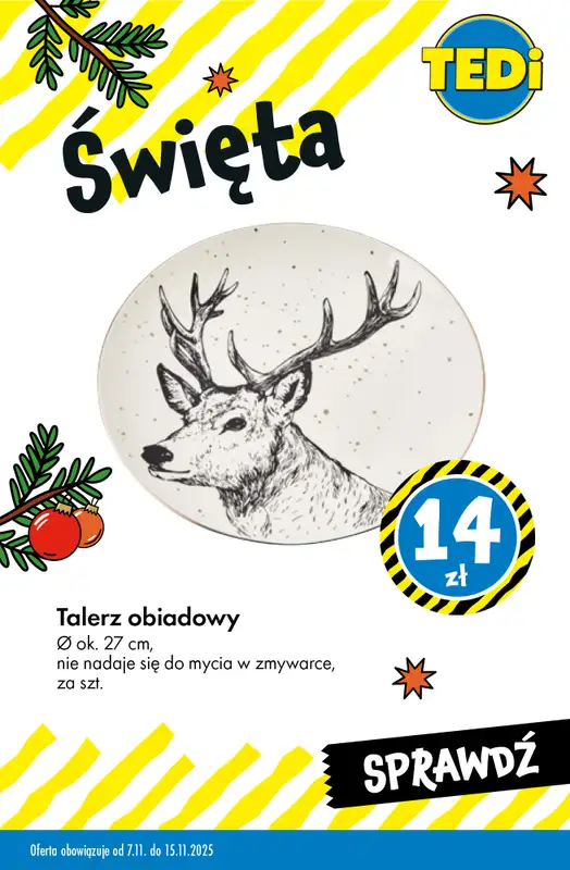 Tedi - gazetka promocyjna Świąteczne dekoracje w SUPERCENACH od środy 12.11 do soboty 15.11 - strona 8
