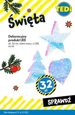 Tedi - gazetka promocyjna Świąteczne dekoracje w SUPERCENACH od środy 12.11 do soboty 15.11 - strona 7