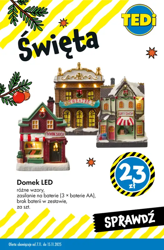 Tedi - gazetka promocyjna Świąteczne dekoracje w SUPERCENACH od środy 12.11 do soboty 15.11 - strona 12