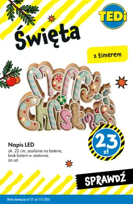 Tedi - gazetka promocyjna Świąteczne dekoracje w SUPERCENACH od środy 12.11 do soboty 15.11 - strona 9