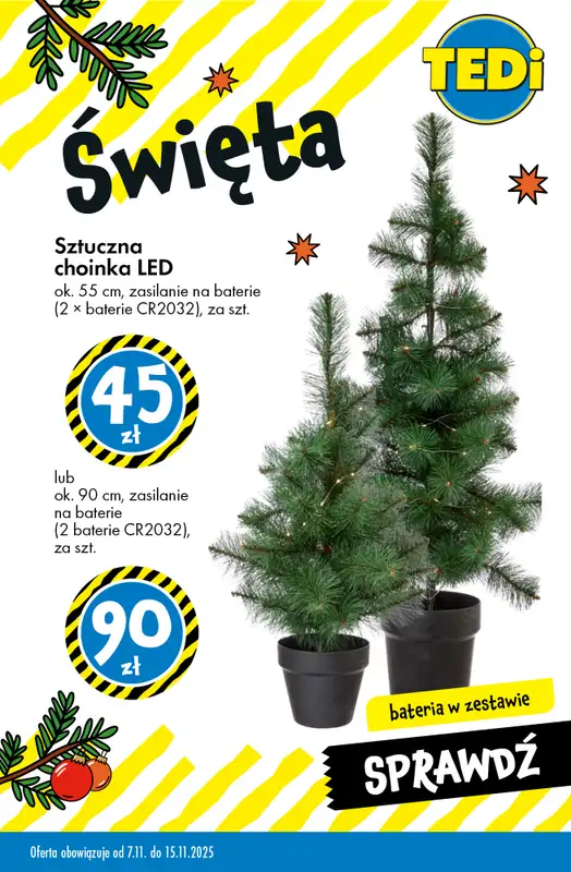 Tedi - gazetka promocyjna Świąteczne dekoracje w SUPERCENACH od środy 12.11 do soboty 15.11 - strona 11