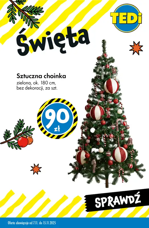 Tedi - gazetka promocyjna Świąteczne dekoracje w SUPERCENACH od środy 12.11 do soboty 15.11 - strona 3