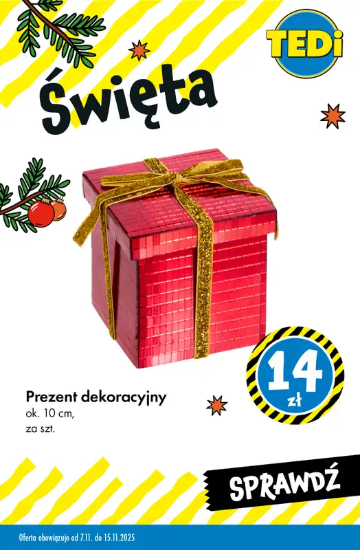 Tedi - gazetka promocyjna Świąteczne dekoracje w SUPERCENACH od środy 12.11 do soboty 15.11 - strona 10