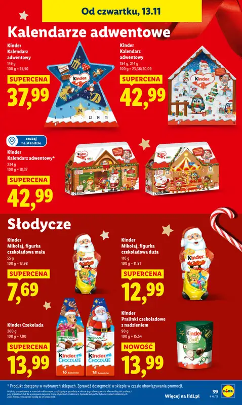 Lidl - gazetka promocyjna Oferta od czwartku od czwartku 13.11 do soboty 15.11 - strona 39