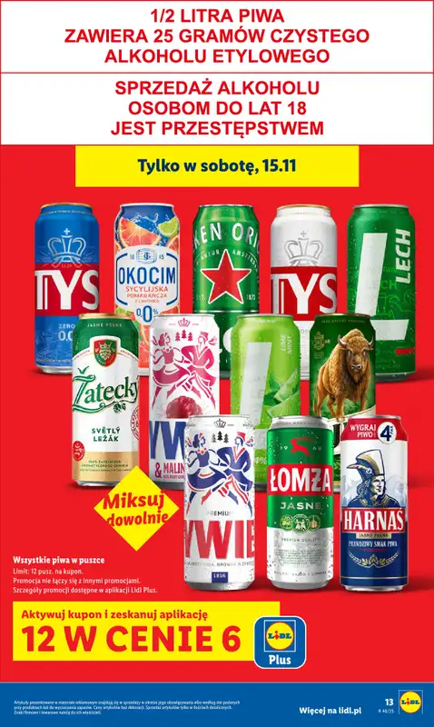 Lidl - gazetka promocyjna Oferta od czwartku od czwartku 13.11 do soboty 15.11 - strona 13