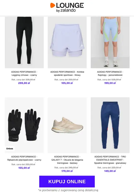 Lounge by Zalando - gazetka promocyjna Do -70% adidas Performance od środy 12.11 do soboty 15.11 - strona 9