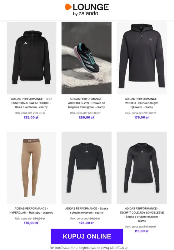 Lounge by Zalando - gazetka promocyjna Do -70% adidas Performance od środy 12.11 do soboty 15.11 - strona 3