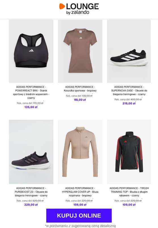 Lounge by Zalando - gazetka promocyjna Do -70% adidas Performance od środy 12.11 do soboty 15.11 - strona 6