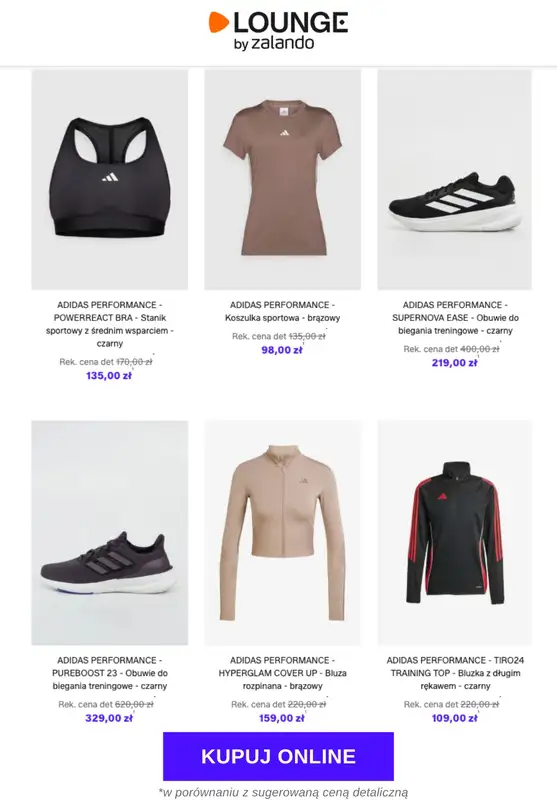 Lounge by Zalando - gazetka promocyjna Do -70% adidas Performance od środy 12.11 do soboty 15.11 - strona 6