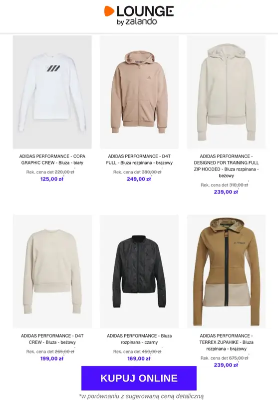 Lounge by Zalando - gazetka promocyjna Do -70% adidas Performance od środy 12.11 do soboty 15.11 - strona 10