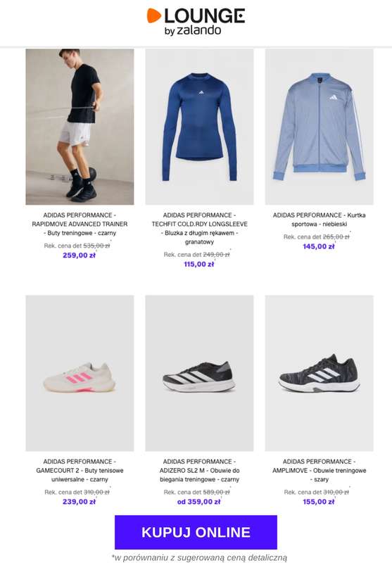 Lounge by Zalando - gazetka promocyjna Do -70% adidas Performance od środy 12.11 do soboty 15.11 - strona 7