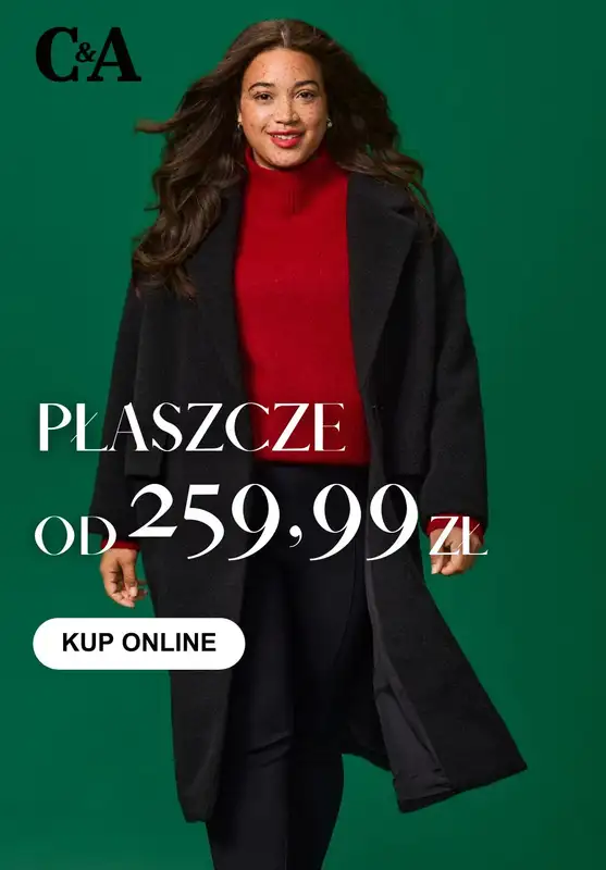 C&A - gazetka promocyjna Płaszcze damskie od 259,99 zł  