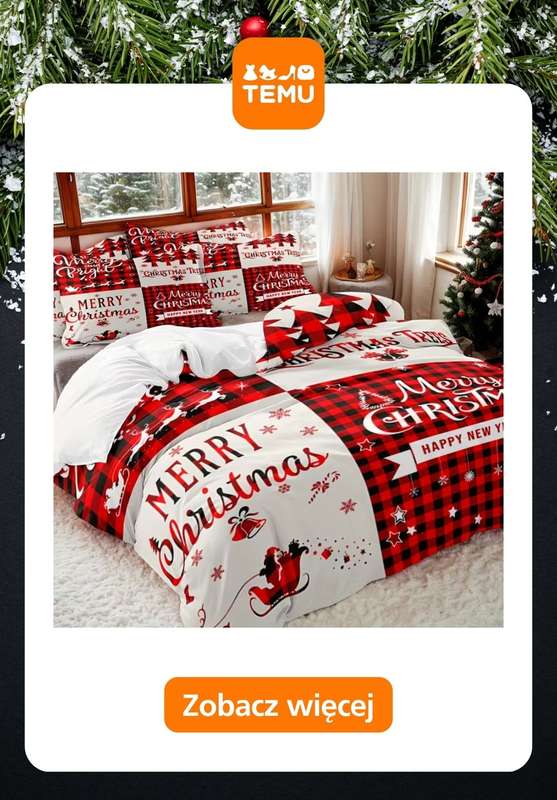 Temu - gazetka promocyjna Świąteczne pościele od środy 12.11  - strona 8