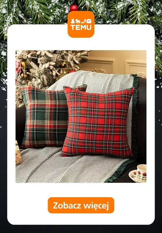 Prezenty - gazetka promocyjna Temu | Świąteczne pościele od czwartku 13.11  - strona 5