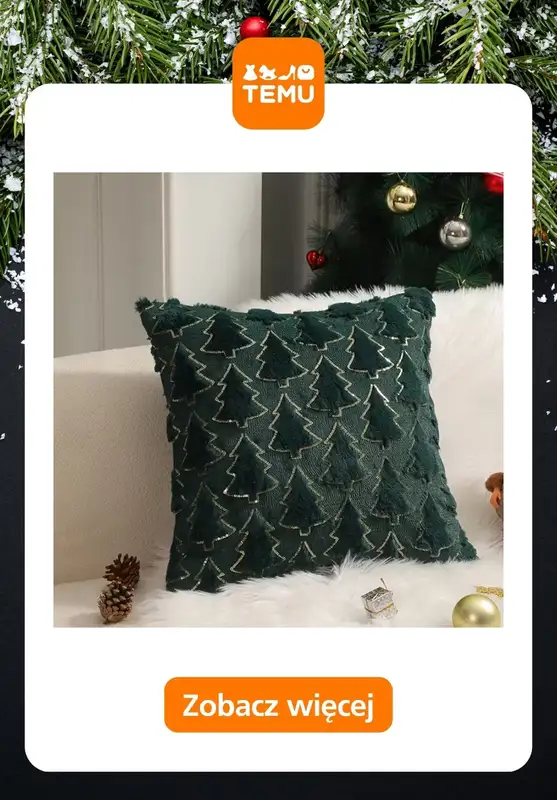 Prezenty - gazetka promocyjna Temu | Świąteczne pościele od czwartku 13.11  - strona 6