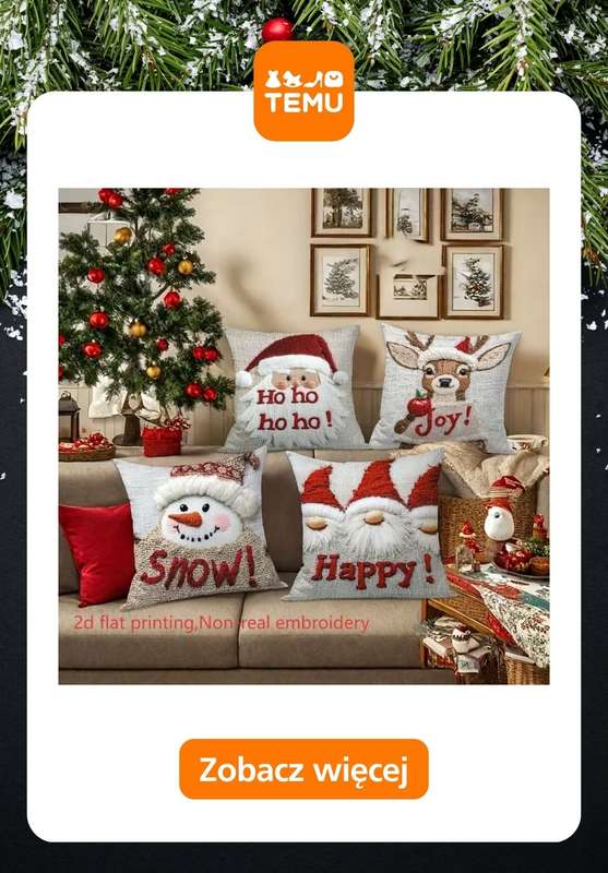 Prezenty - gazetka promocyjna Temu | Świąteczne pościele od czwartku 13.11  - strona 10