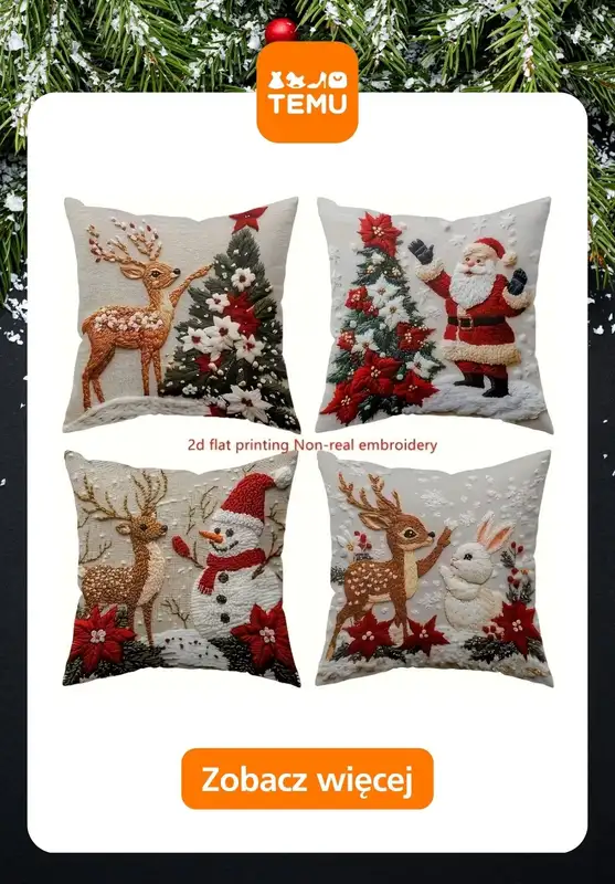 Prezenty - gazetka promocyjna Temu | Świąteczne pościele od czwartku 13.11  - strona 3