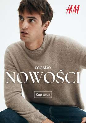 H&M - gazetka promocyjna NOWOŚCI - odzież męska od środy 12.11 