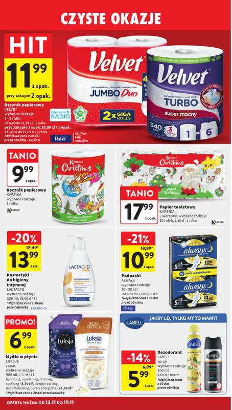 Intermarche - gazetka promocyjna Gazetka od czwartku 13.11 do środy 19.11 - strona 38