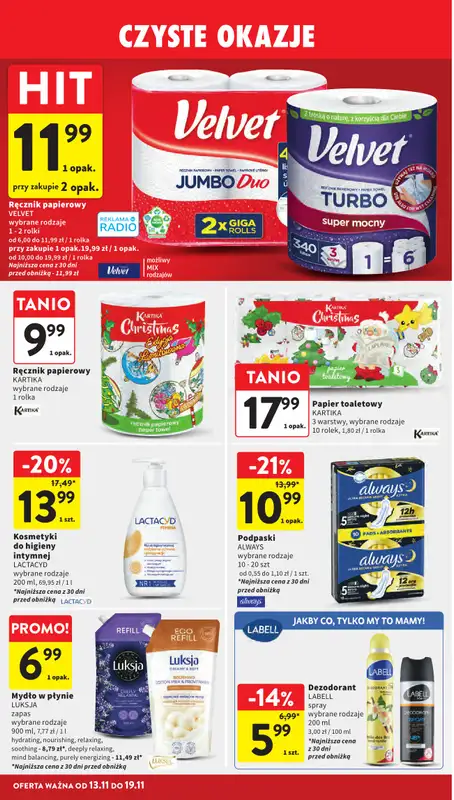 Intermarche - gazetka promocyjna Gazetka od czwartku 13.11 do środy 19.11 - strona 38