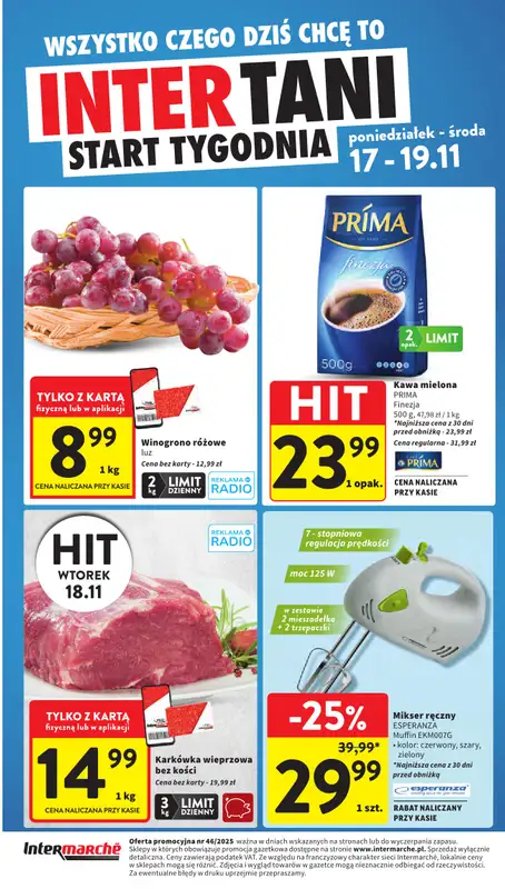 Intermarche - gazetka promocyjna Gazetka od czwartku 13.11 do środy 19.11 - strona 44
