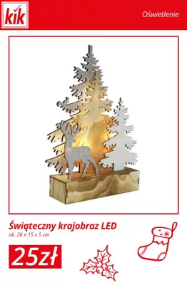 KiK - gazetka promocyjna Świąteczne dekoracje – od 15 zł od środy 12.11  - strona 3