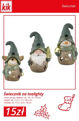 KiK - gazetka promocyjna Świąteczne dekoracje – od 15 zł od środy 12.11  - strona 13