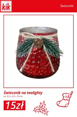 KiK - gazetka promocyjna Świąteczne dekoracje – od 15 zł od środy 12.11  - strona 10