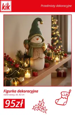 KiK - gazetka promocyjna Świąteczne dekoracje – od 15 zł od środy 12.11  - strona 15