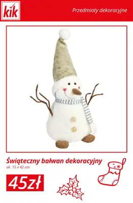 KiK - gazetka promocyjna Świąteczne dekoracje – od 15 zł od środy 12.11  - strona 11
