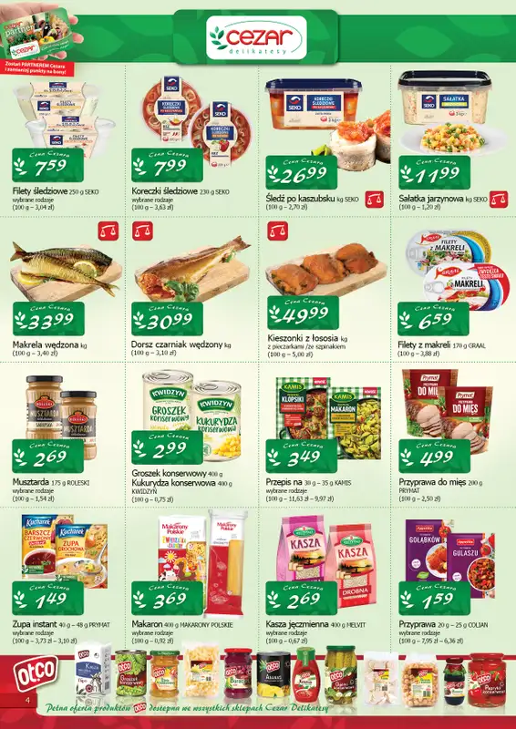 CEZAR Delikatesy - gazetka promocyjna Gazetka od czwartku 13.11 do środy 26.11 - strona 4