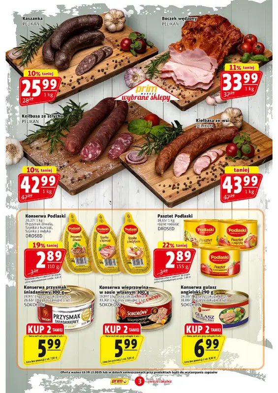 Prim Market - gazetka promocyjna Gazetka od czwartku 13.11 do środy 19.11 - strona 3