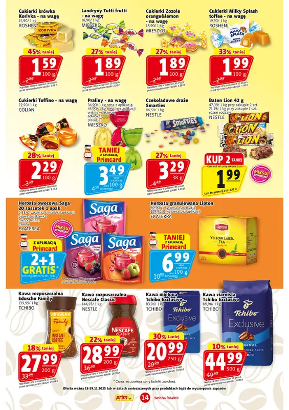 Prim Market - gazetka promocyjna Gazetka od czwartku 13.11 do środy 19.11 - strona 14