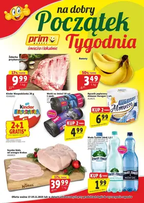 Prim Market - gazetka promocyjna Na dobry początek tygodnia od poniedziałku 17.11 do środy 19.11