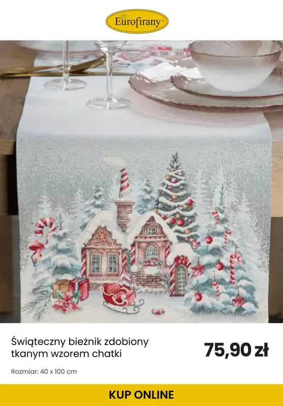 Prezenty - gazetka promocyjna Eurofirany | Świąteczne obrusy od środy 12.11  - strona 11