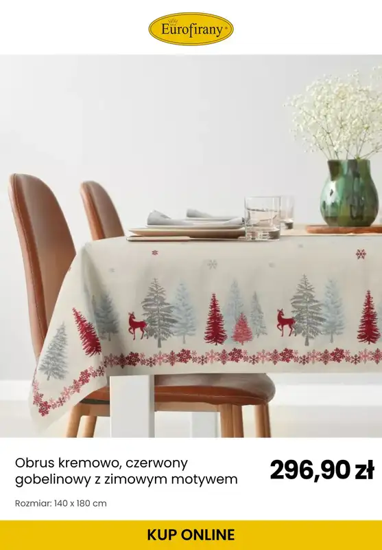Eurofirany - gazetka promocyjna Świąteczne obrusy od środy 12.11  - strona 6