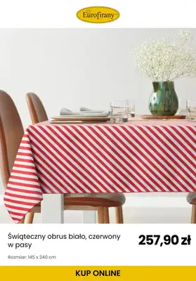 Eurofirany - gazetka promocyjna Świąteczne obrusy od środy 12.11  - strona 4