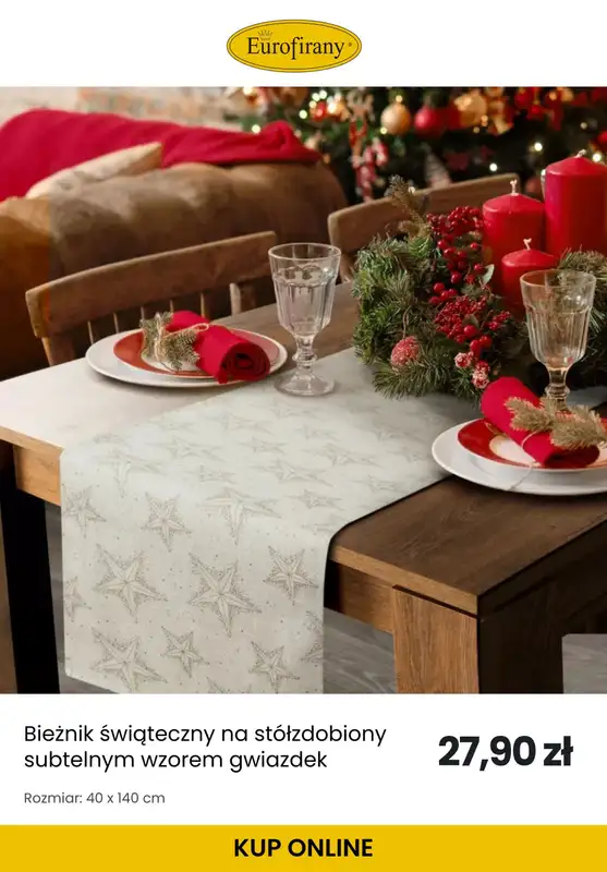 Eurofirany - gazetka promocyjna Świąteczne obrusy od środy 12.11  - strona 9