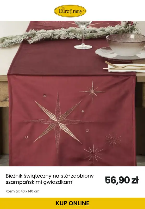Eurofirany - gazetka promocyjna Świąteczne obrusy od środy 12.11  - strona 8
