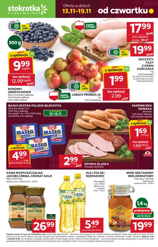 Stokrotka - gazetka promocyjna Gazetka Supermarket od czwartku 13.11 do środy 19.11